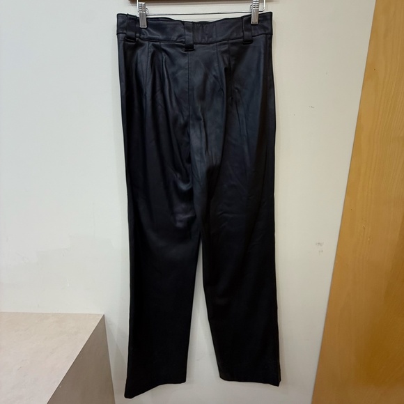 Zara Full Length Faux Leather Pants Size Medium - Picture 7 of 8